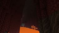 An example of the large amount of area in the Nether made up of netherrack (Image via Minecraft)